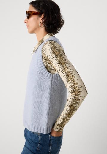 Пуловер без рукавов