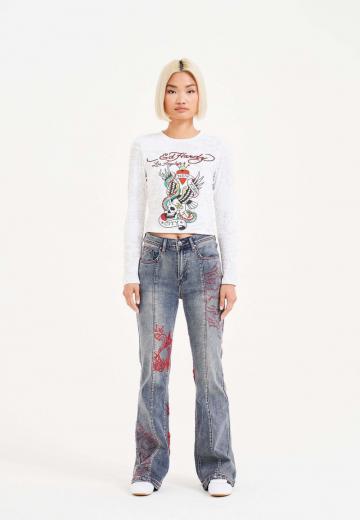 Клешеные джинсы