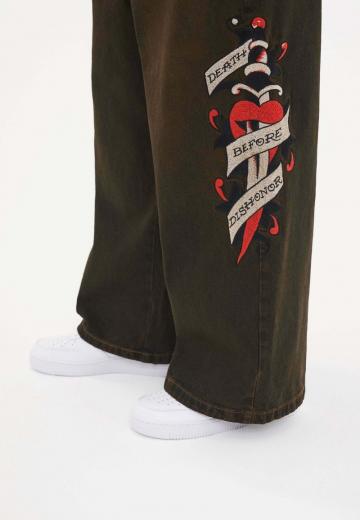 Клешеные джинсы