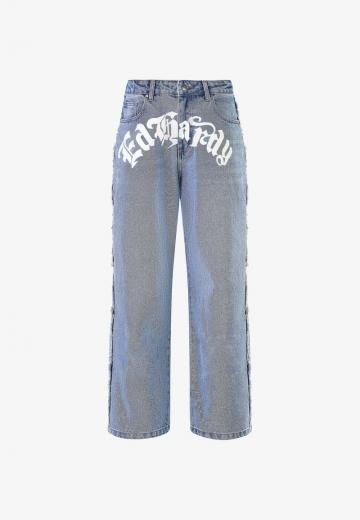 Прямые джинсы