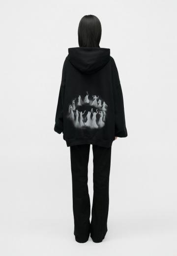 Пуловер с капюшоном