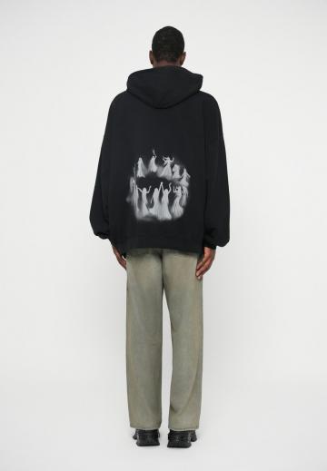 Пуловер с капюшоном