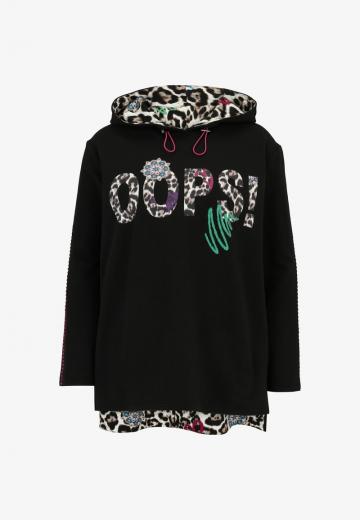 Пуловер с капюшоном