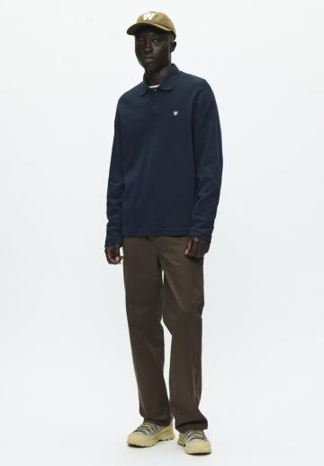 Поло с длинным рукавом