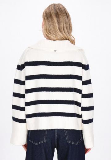 Пуловер в полоску