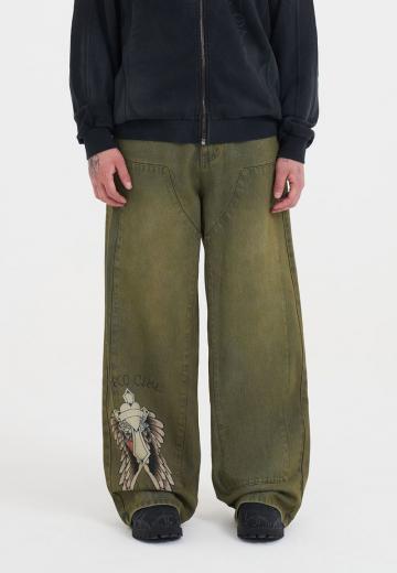 Прямые джинсы