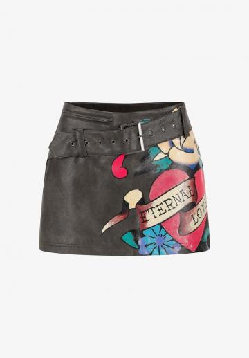 Юбка с накладными карманами