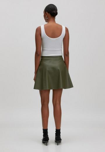 Кожаная юбка