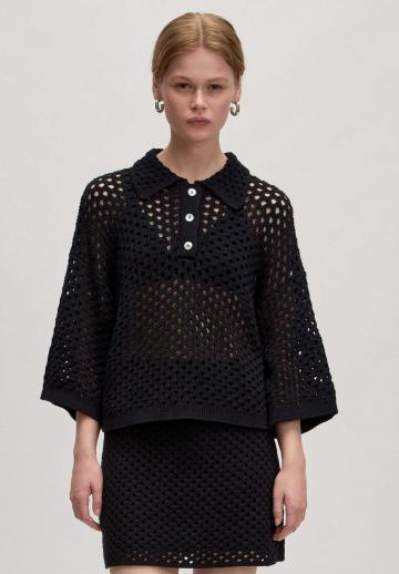 Пуловер с рукавом три четверти