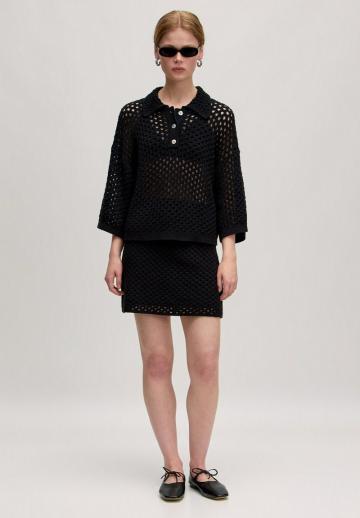 Пуловер с рукавом три четверти