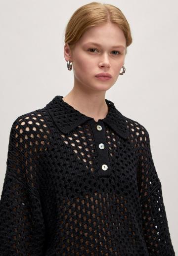 Пуловер с рукавом три четверти