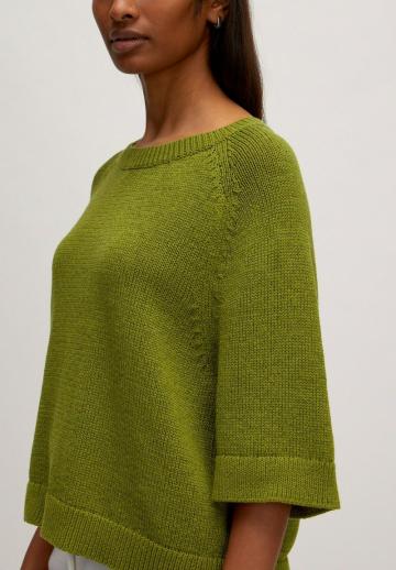 Пуловер с рукавом три четверти