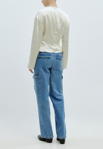 Атласная блузка