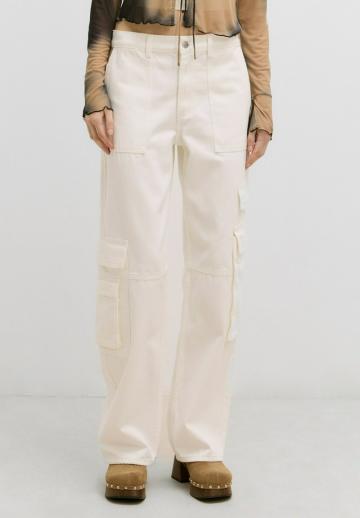 Юбка с накладными карманами