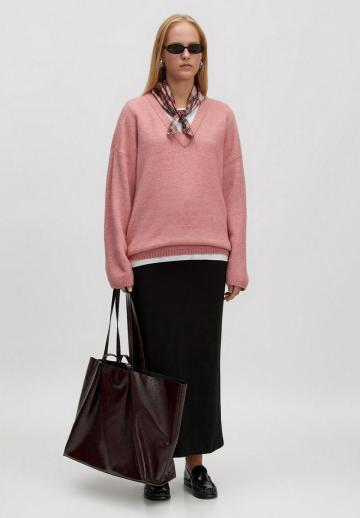 Длинный пуловер