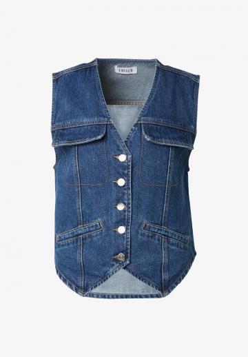 Джинсовая жилетка