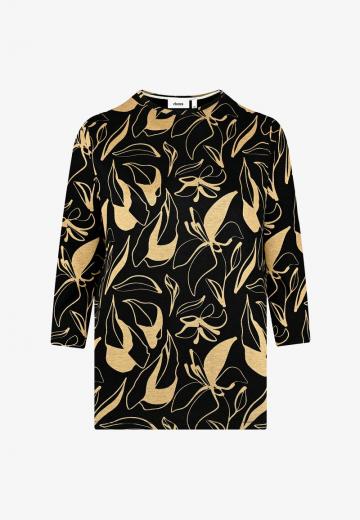 Пуловер с рукавом три четверти