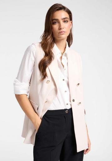 Длинный жилет