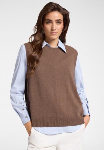 Пуловер без рукавов