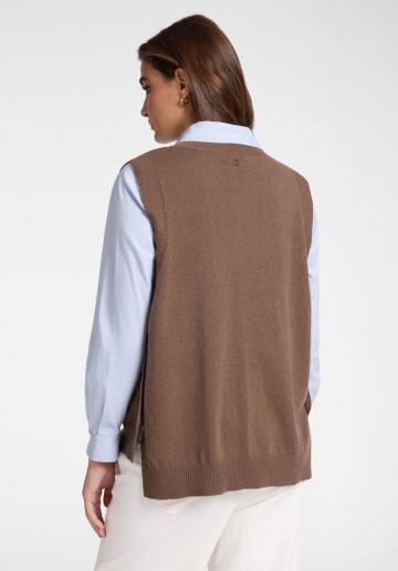 Пуловер без рукавов