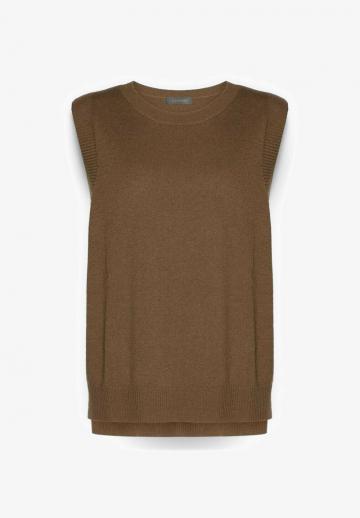 Пуловер без рукавов