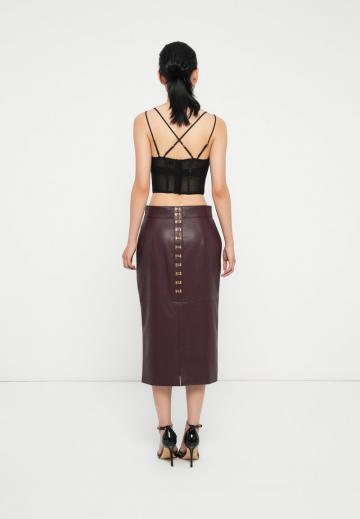 Кожаная юбка