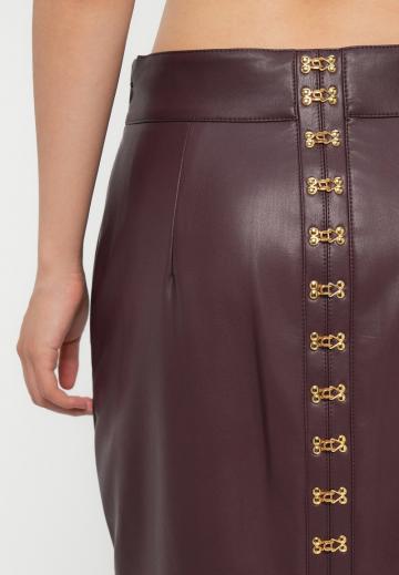 Кожаная юбка