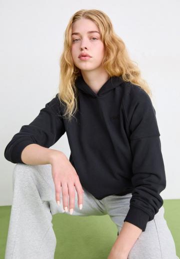 Пуловер с капюшоном