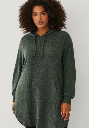 Пуловер с капюшоном