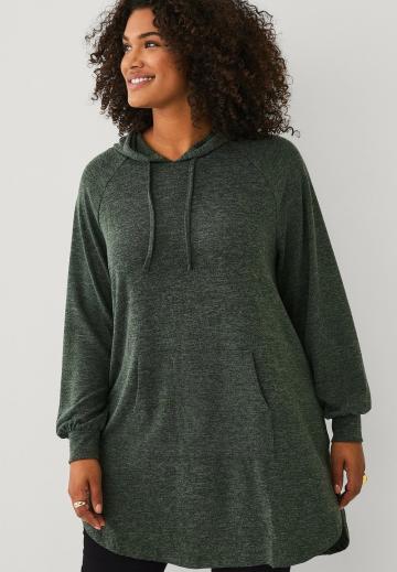 Пуловер с капюшоном