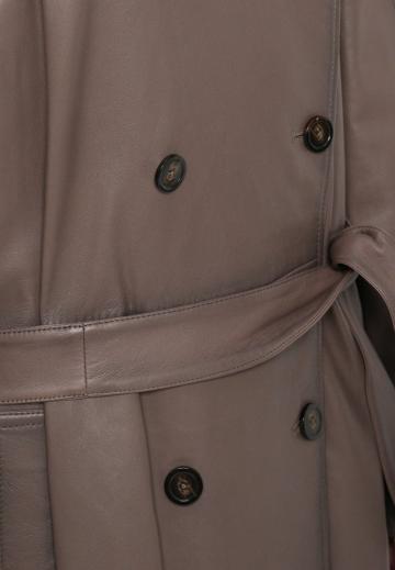 Пальто из искусственной кожи