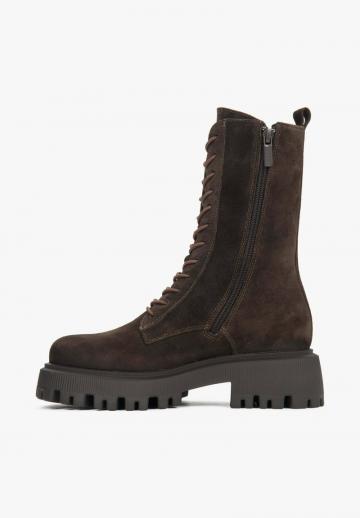 Сапоги на шнуровке