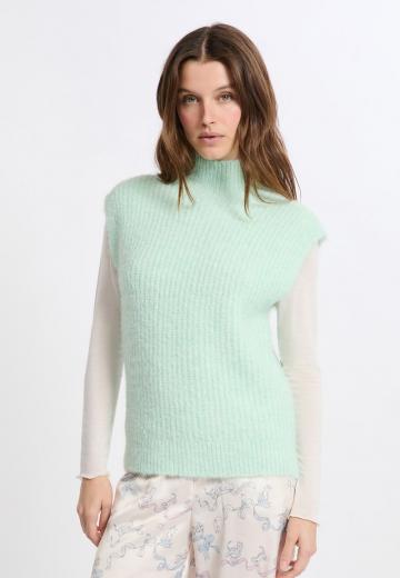 Пуловер с коротким рукавом