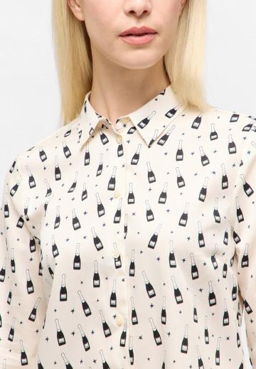 Атласная блузка