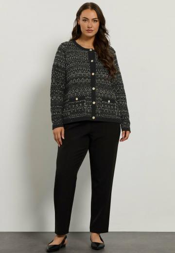 Жаккардовая вязаная кофта