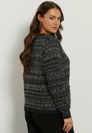 Жаккардовая вязаная кофта