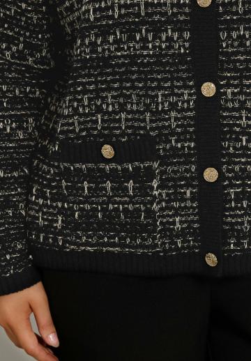 Жаккардовая вязаная кофта