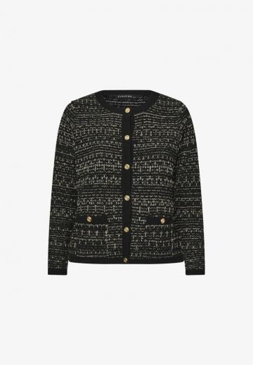 Жаккардовая вязаная кофта