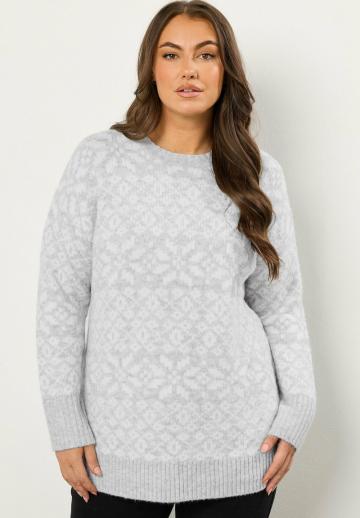 Длинный пуловер