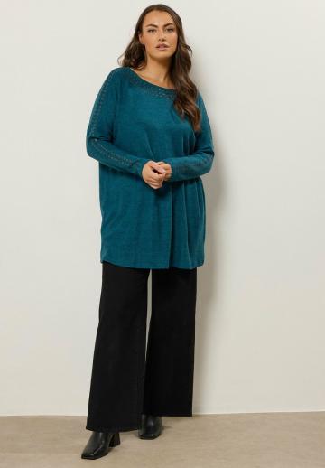 Длинный пуловер