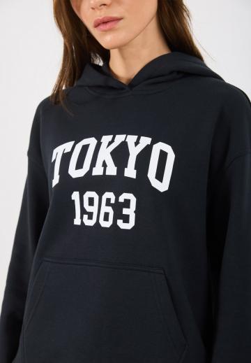 Пуловер с капюшоном