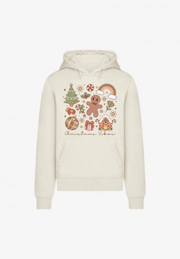 Пуловер с капюшоном