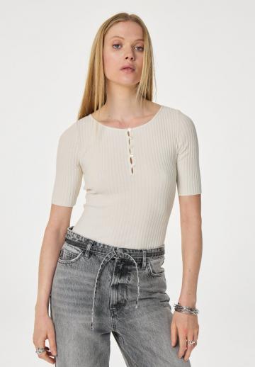 Пуловер с коротким рукавом