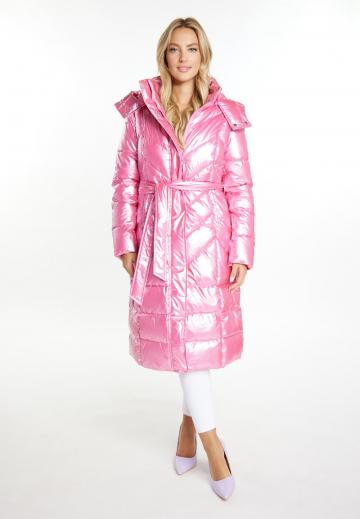 Пальто из искусственной кожи