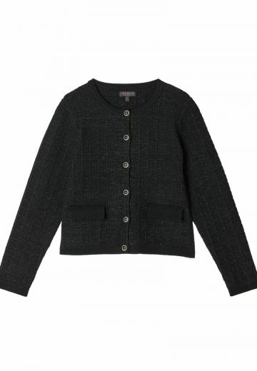 Жаккардовая вязаная кофта