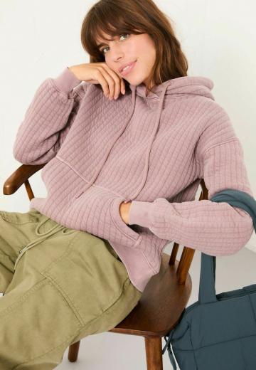 Пуловер с капюшоном