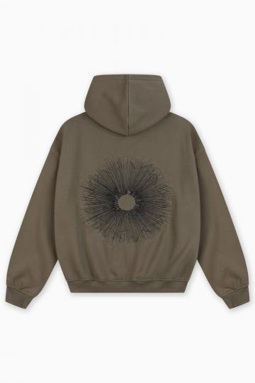 Пуловер с капюшоном