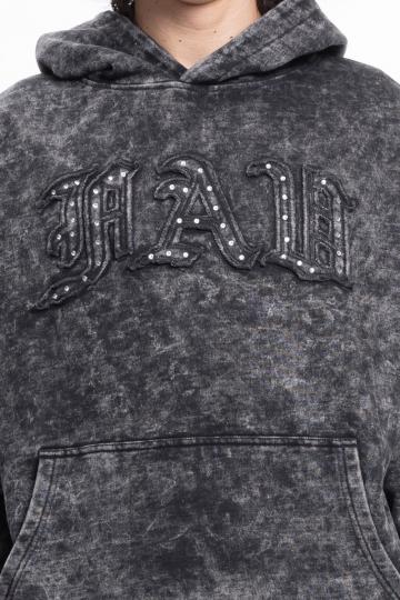 Пуловер с капюшоном