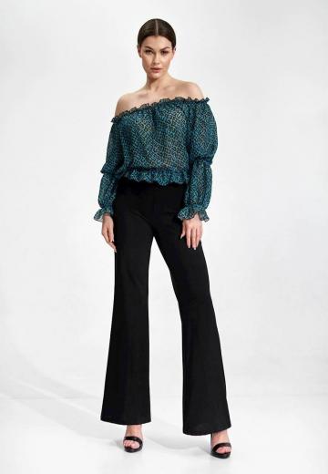 Атласная блузка