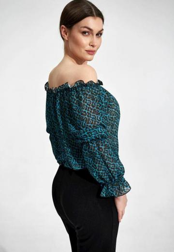 Атласная блузка